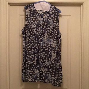 Cabi Semi Sheer Sleeveless Top Style 416